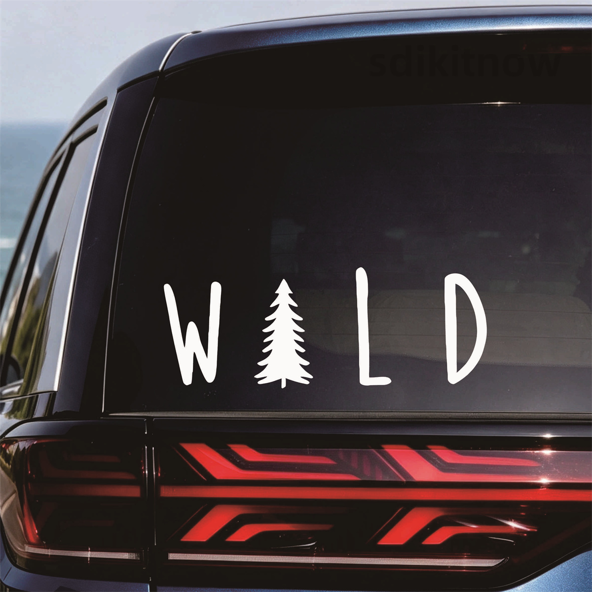 Outdoor Adventure Words - ملصق سيارة من الفينيل على شكل