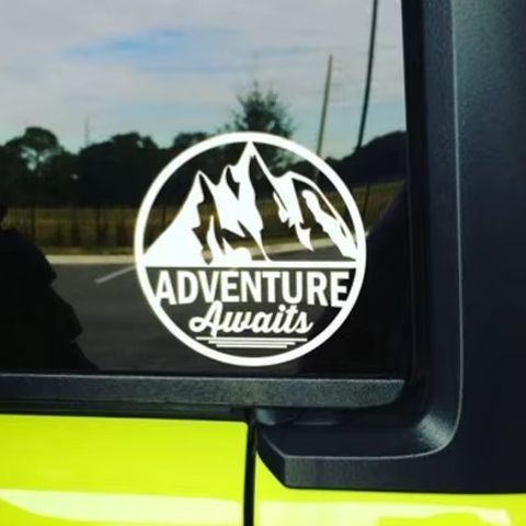 Outdoor Adventure Words - ملصق سيارة بتصميم 