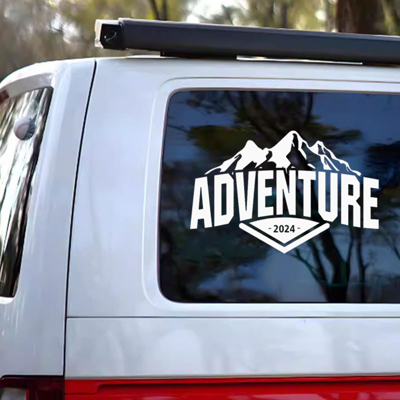 ملصق سيارة مغامرات الجبال 2024 - مراجعة Outdoor Adventure Words وسعره