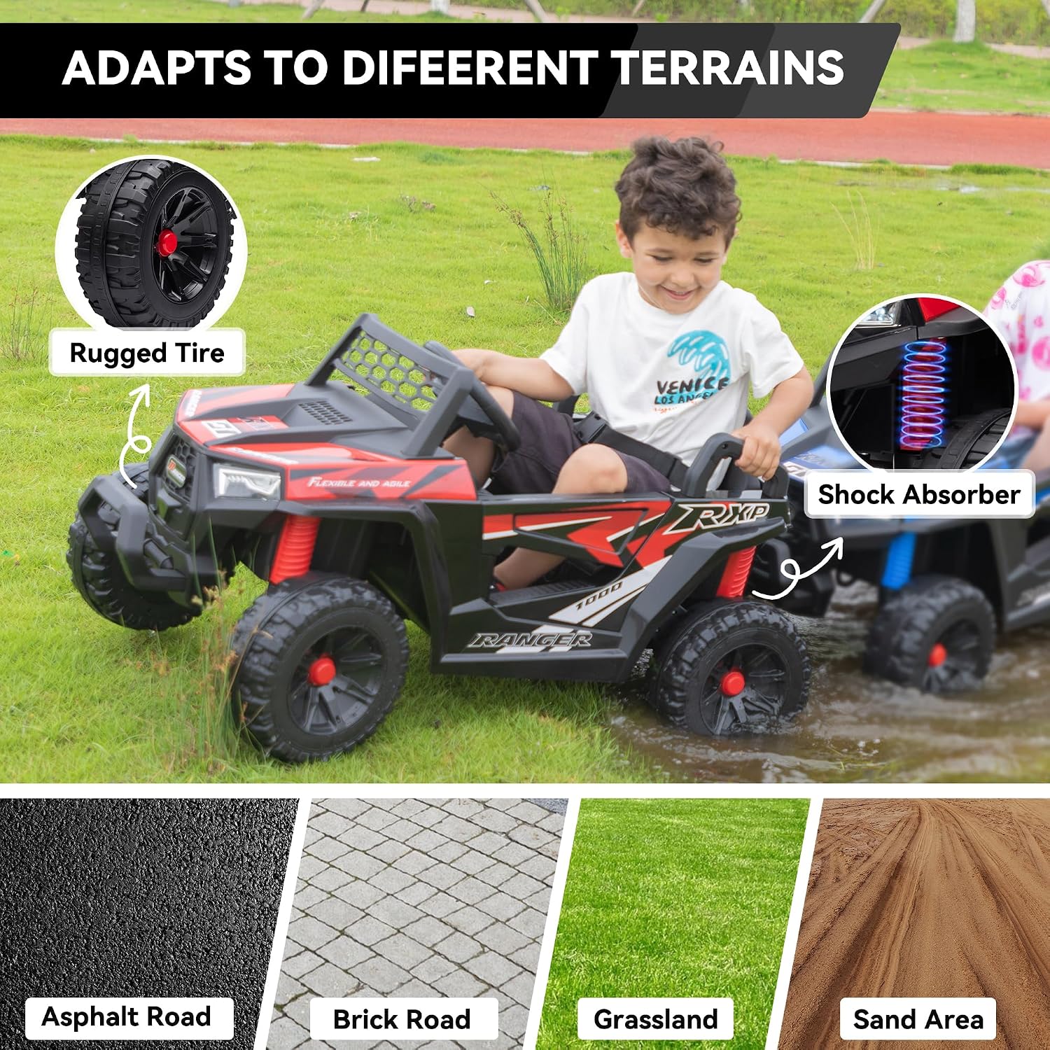 سيارة أطفال كهربائية تعمل بالب - مراجعة Outdoor Adventure For Toddlers وسعره